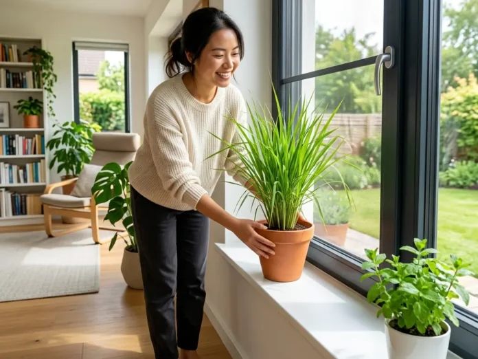 在陽台或窗邊種植薄荷、迷迭香、檸檬草或香茅等植物來做天然驅蟲
